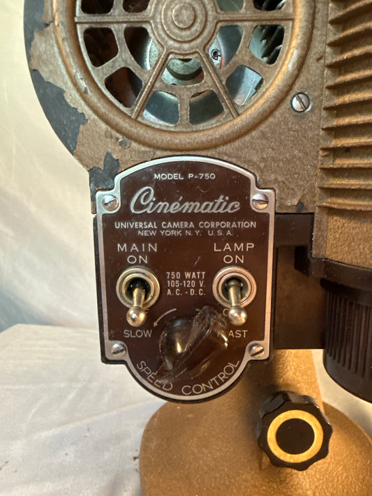 Universal Cinematic P-750 8mm Film Projector Vintage Movie Projector USA