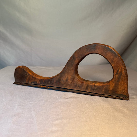 Antique Vixen Body File Holder Auto Body Lead Solder Plane Wood Handle Tool
