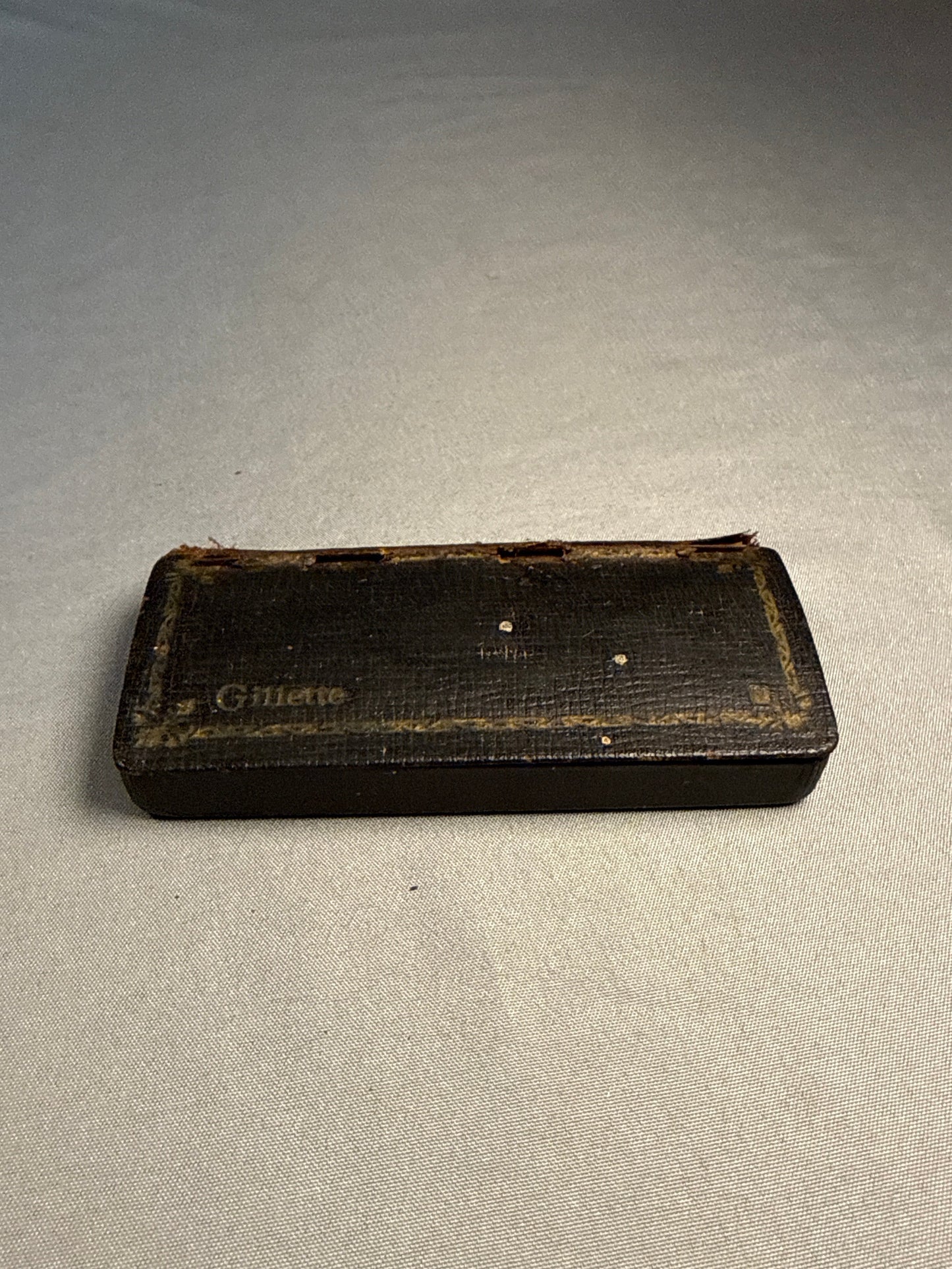 Antique Gillette Gold Tone Safety Razor Set with Original Case