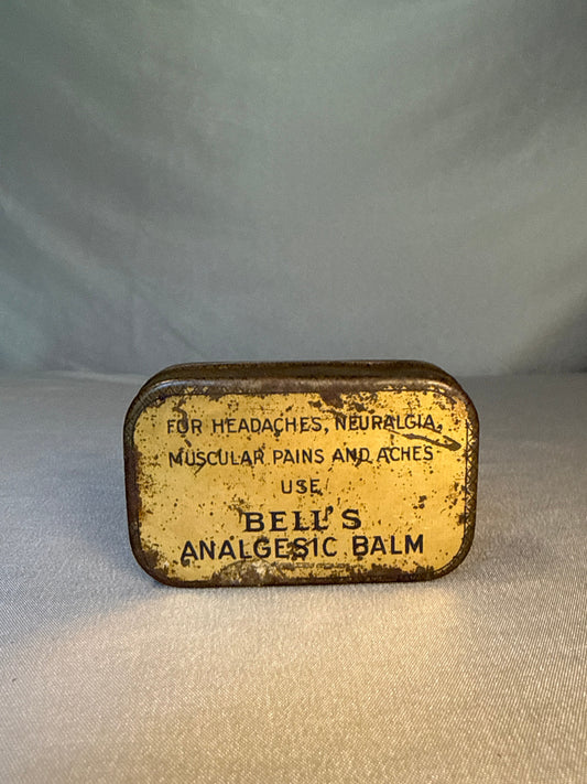 Antique Bell's Camphor Ice Salve Tin Advertising Box Bell Chemical Co. Chicago
