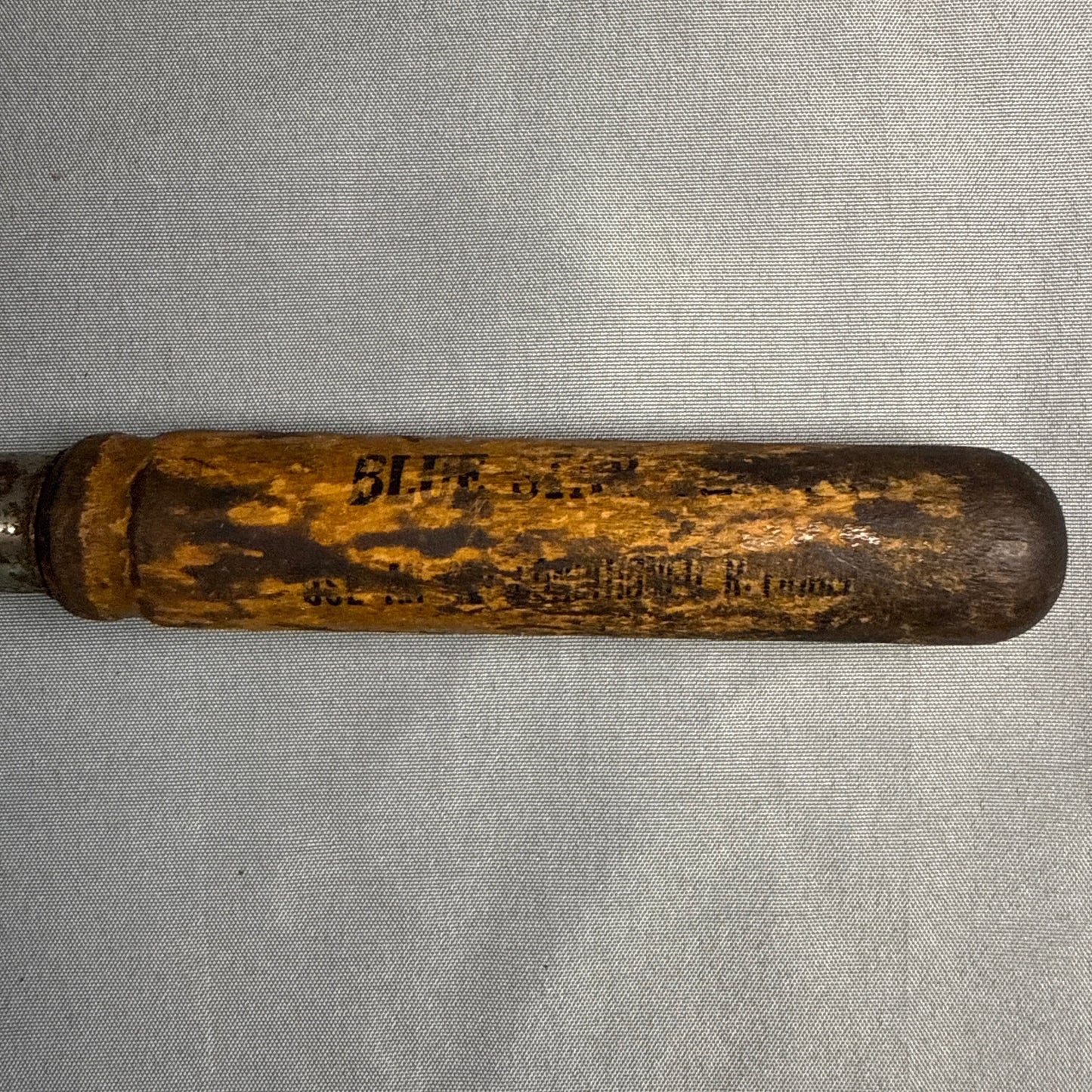 Antique Advertising Ice Pick with Wooden Handle Primitive Kitchen Tool Vintage