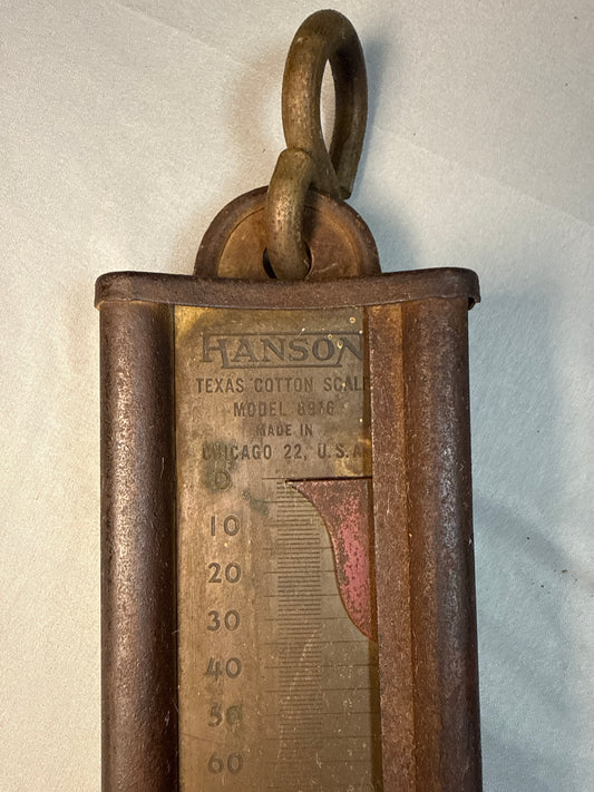 Vintage Hanson Texas Cotton Scale Model 1976, 160 lb Capacity