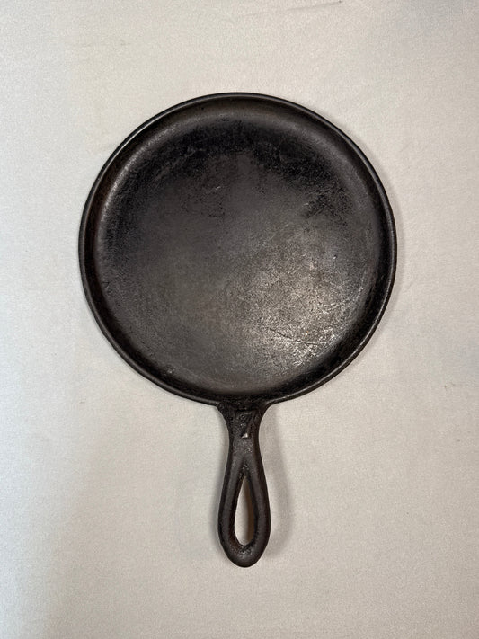 Vintage Lodge No 7 Cast Iron Griddle Single Notch Heat Ring 1930s Pancake Pan