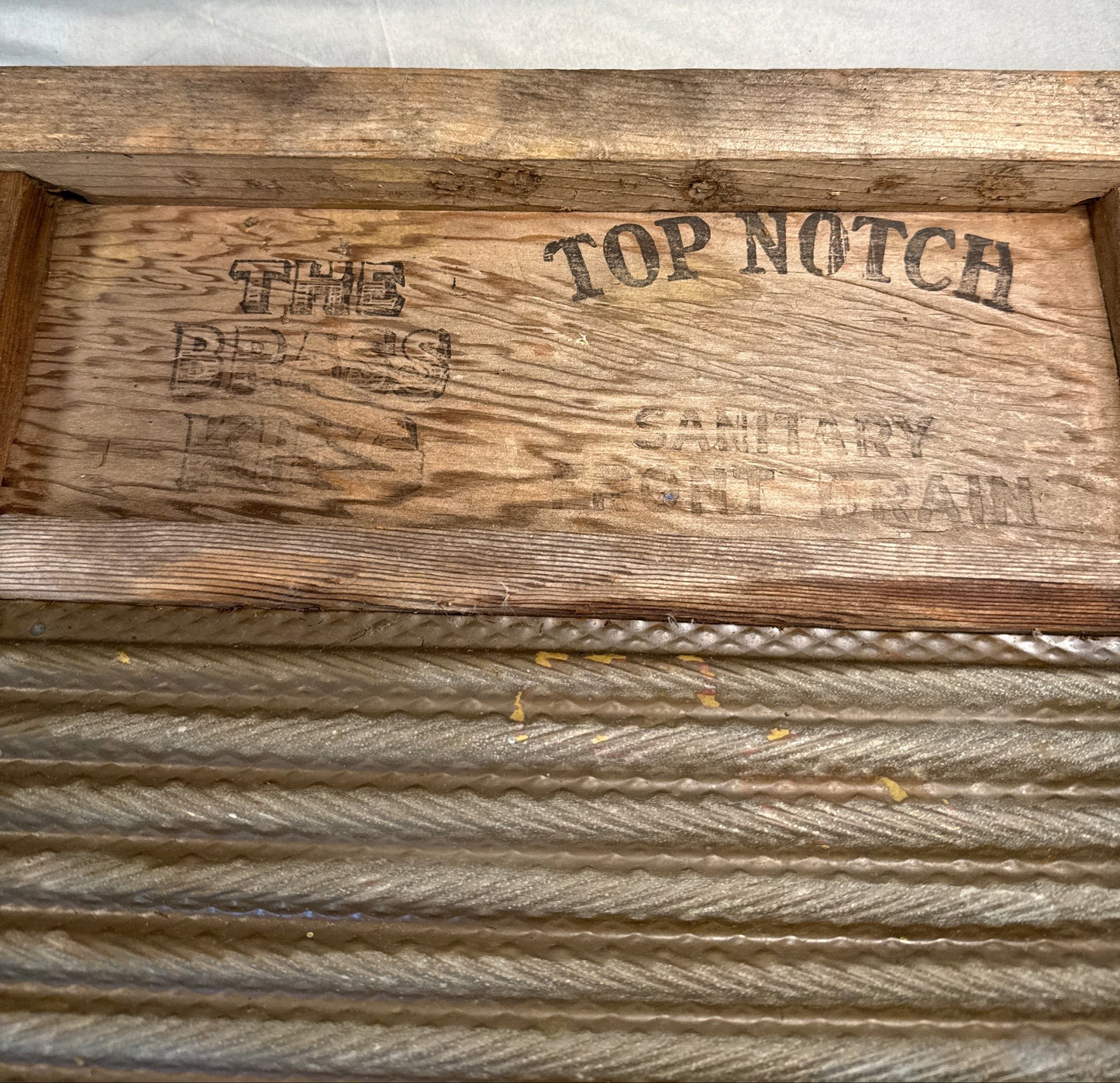 Vintage Top Notch No. 301 "The Brass King" Washboard – National Washboard Co.