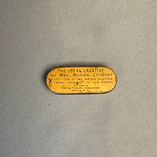 Antique Cascarets Chocolate Flavor Laxative Advertising Tin Free Sample