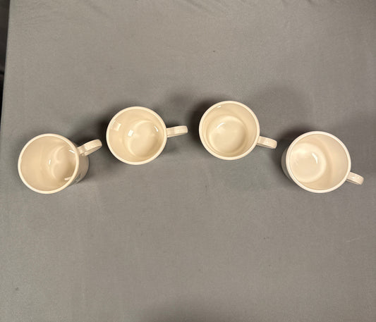 Vintage Set of 4 Corning Ware Abundance Coffee Mugs Made in U.S.A. Fruit Pattern