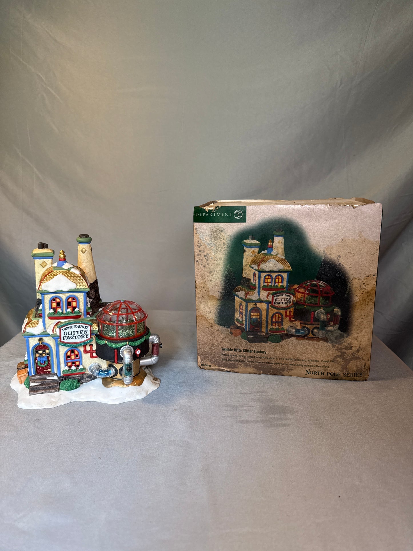 Dept 56 North Pole Series Village Lot 6 Buildings 2 Accessories w/ Boxes
