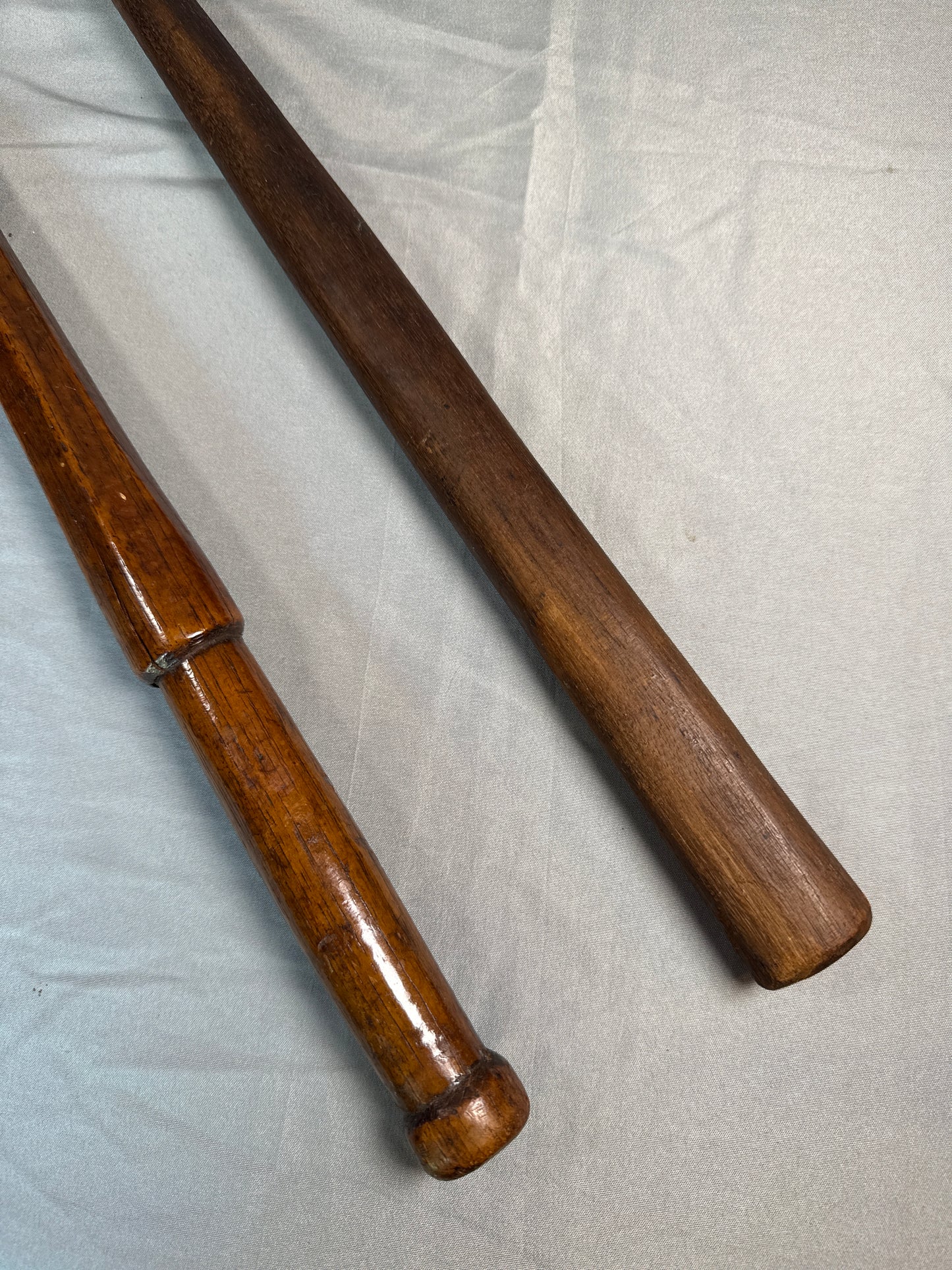 Antique Wooden Buggy Whip Stocks Pair Carriage Whip Handles