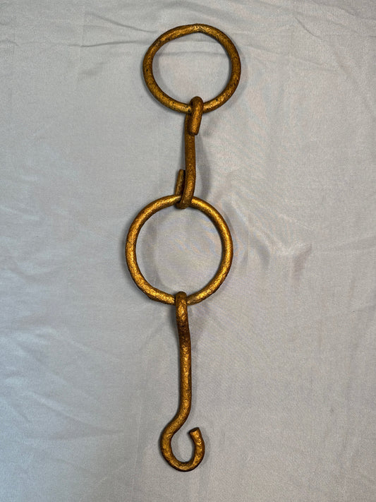 Lot of 3 Antique Horse Harness Iron Hardware Bit Hook Farm Primitive Decor