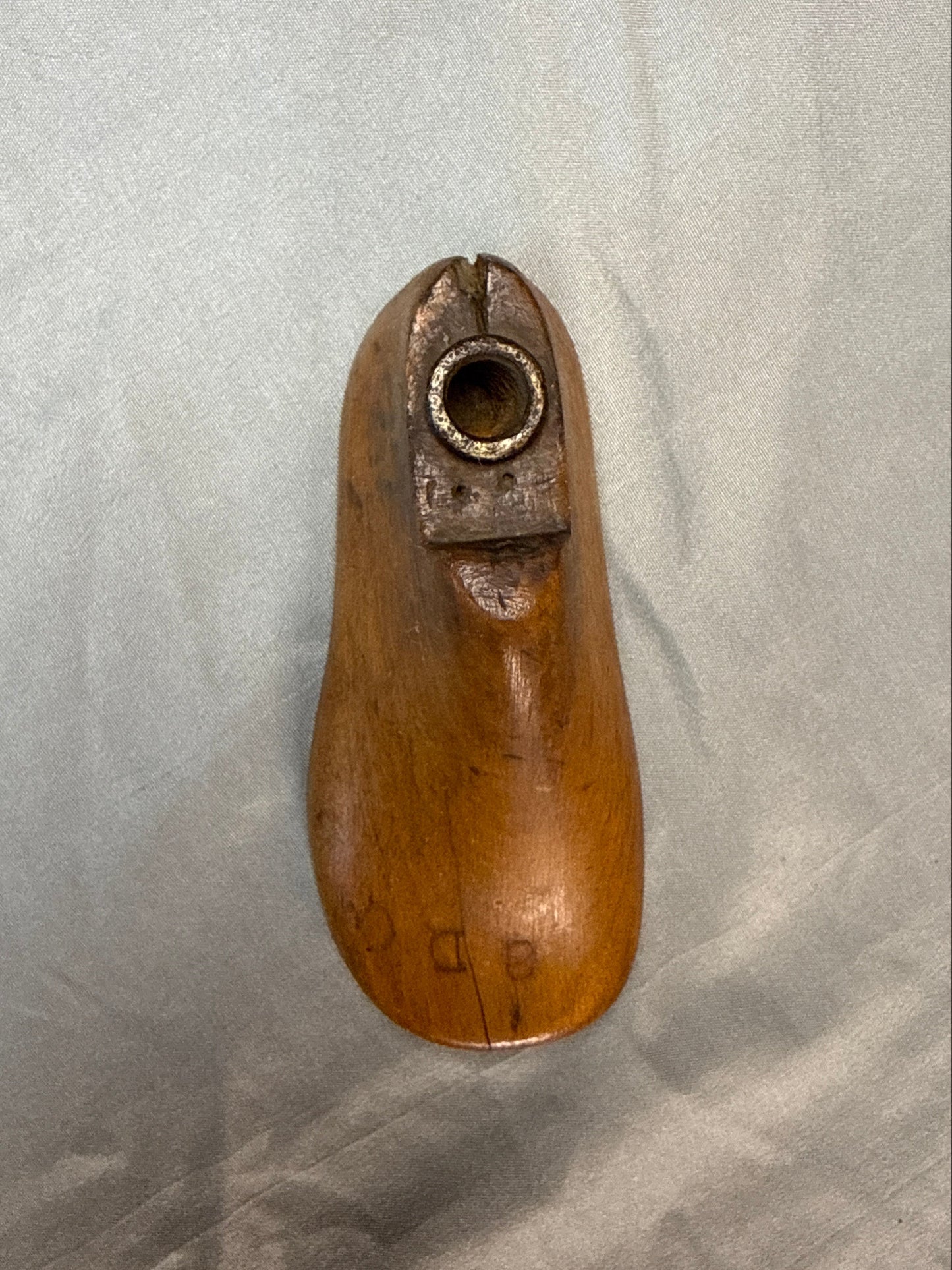 Antique Miniature Wooden Shoe Last Cobbler Form Child Size Shoemaker Tool