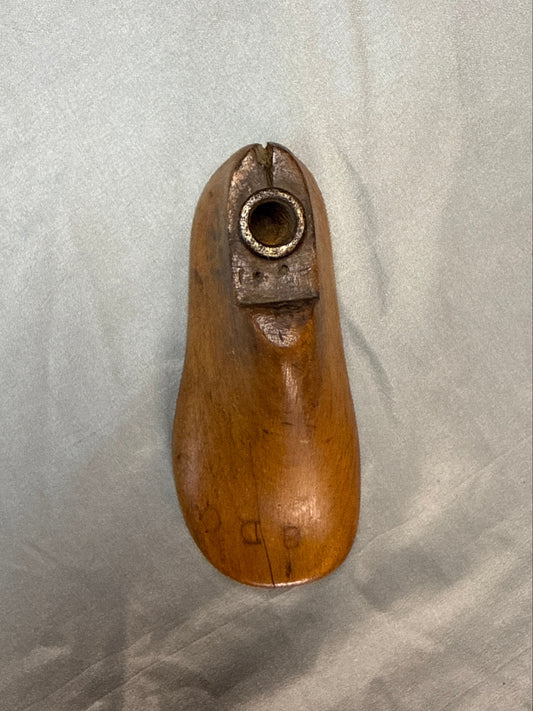 Antique Miniature Wooden Shoe Last Cobbler Form Child Size Shoemaker Tool