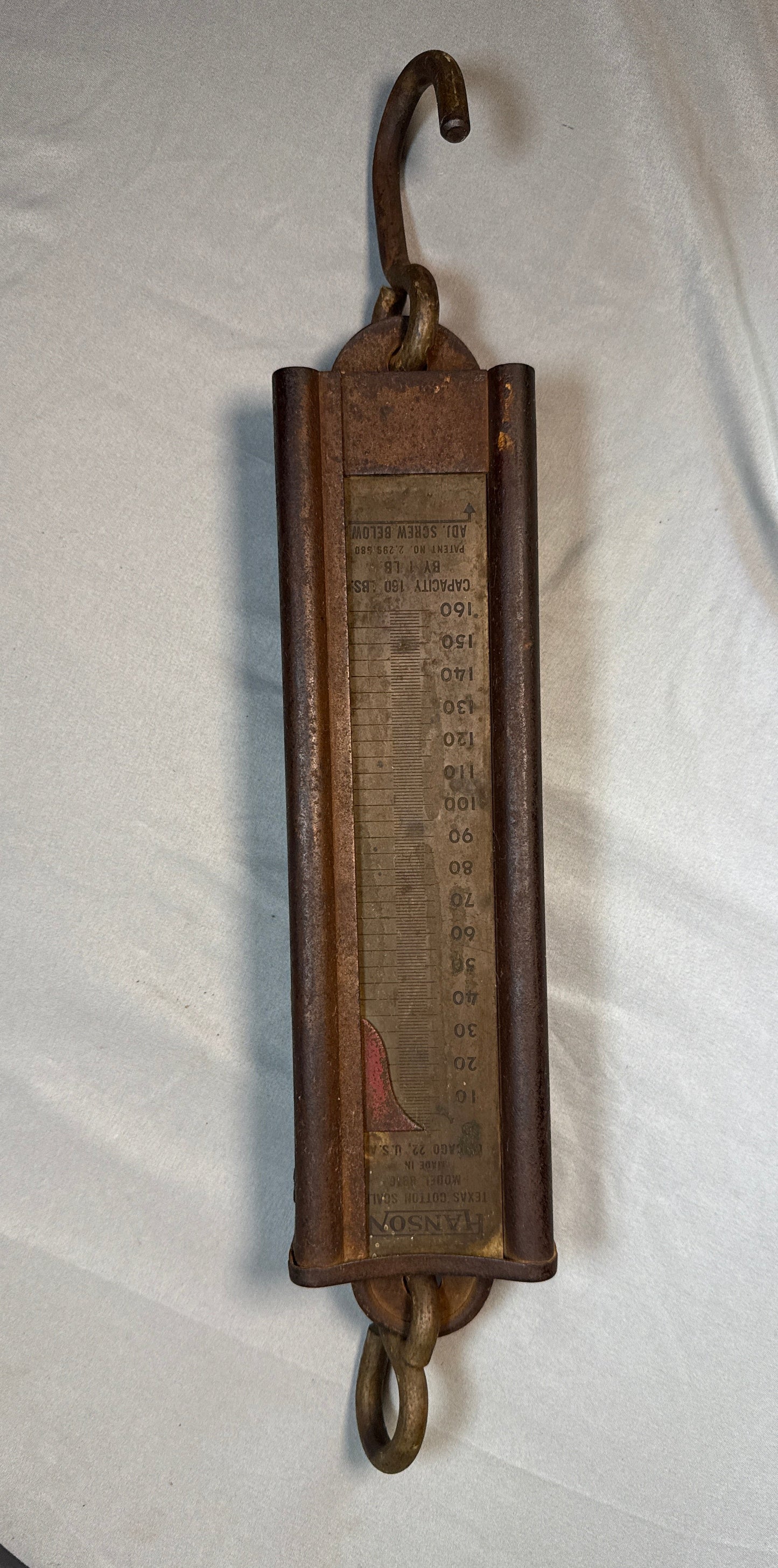 Vintage Hanson Texas Cotton Scale Model 1976, 160 lb Capacity