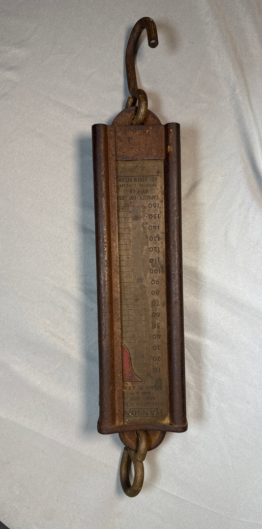 Vintage Hanson Texas Cotton Scale Model 1976, 160 lb Capacity