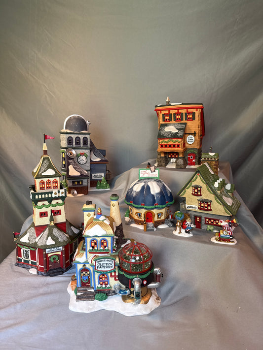 Dept 56 North Pole Series Village Lot 6 Buildings 2 Accessories w/ Boxes