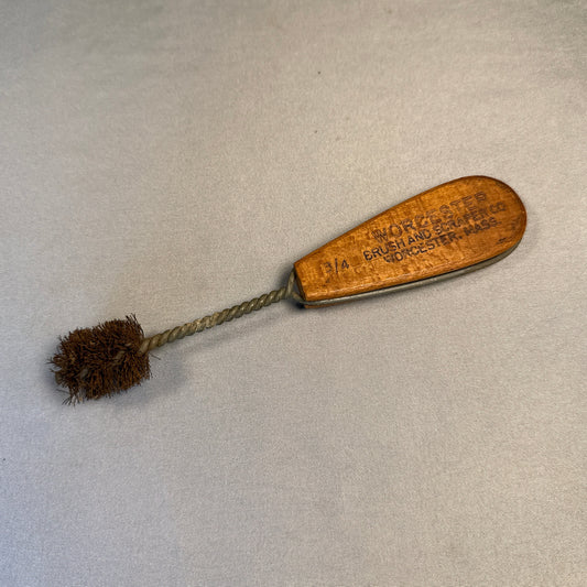 Vintage Worcester No. 14 Wood Handle Wire Brush Tool Shoe & General Cleaning Brush