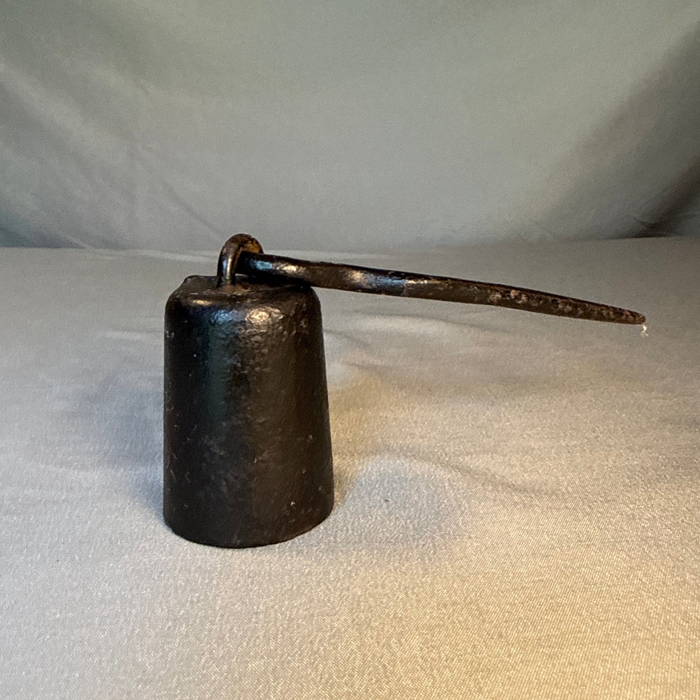 Antique Cast Iron Steelyard Scale Weight | Primitive 1lb Hanging Counterweight