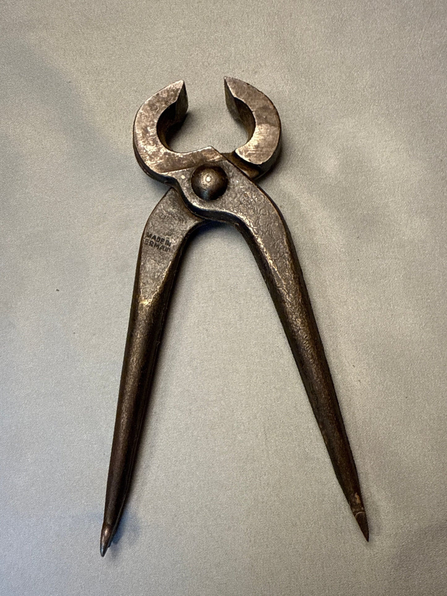 Antique German Sugar Nippers | Forged Steel Primitive Kitchen Tool