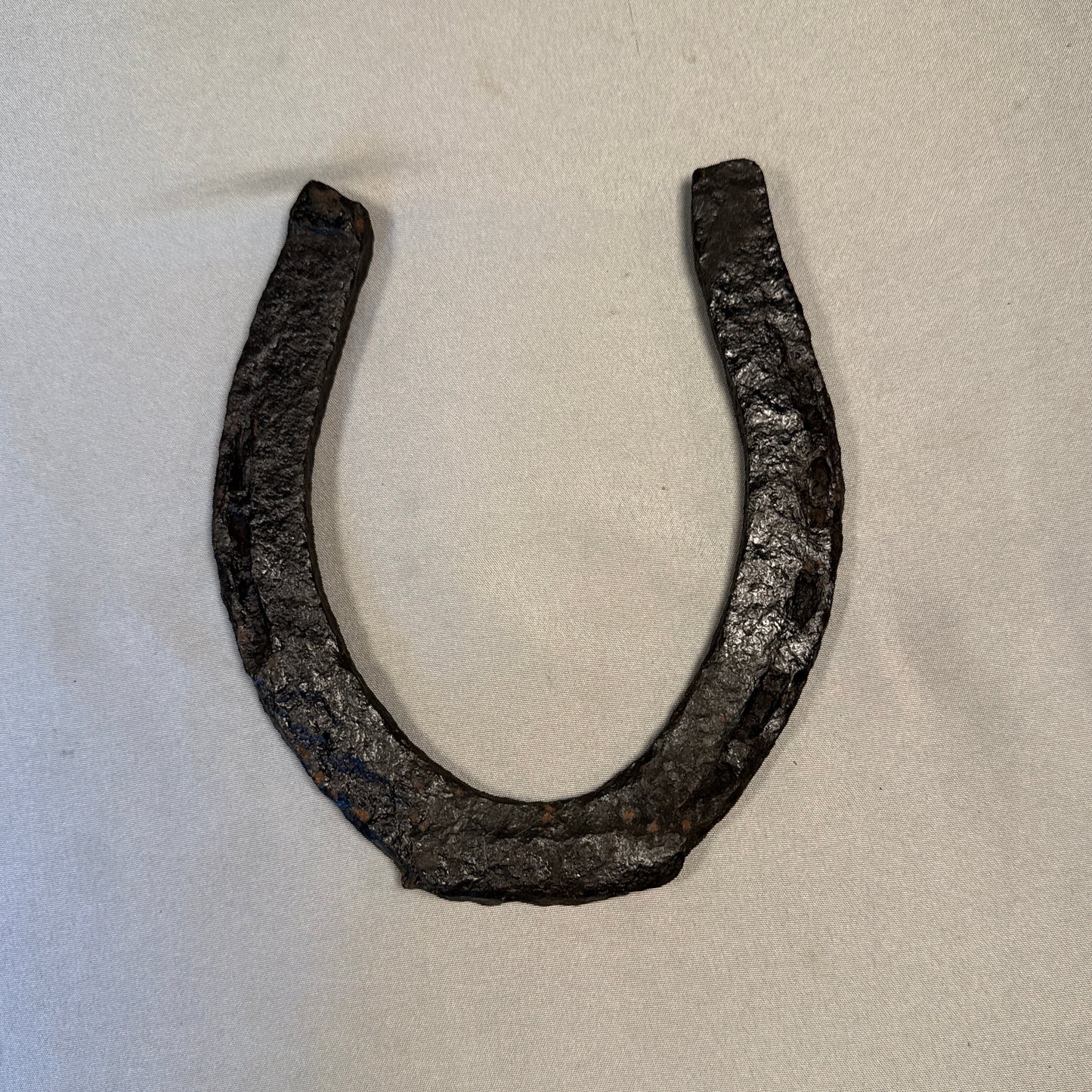 Antique Primitive Hand-Forged Iron Horseshoe Blacksmith Made