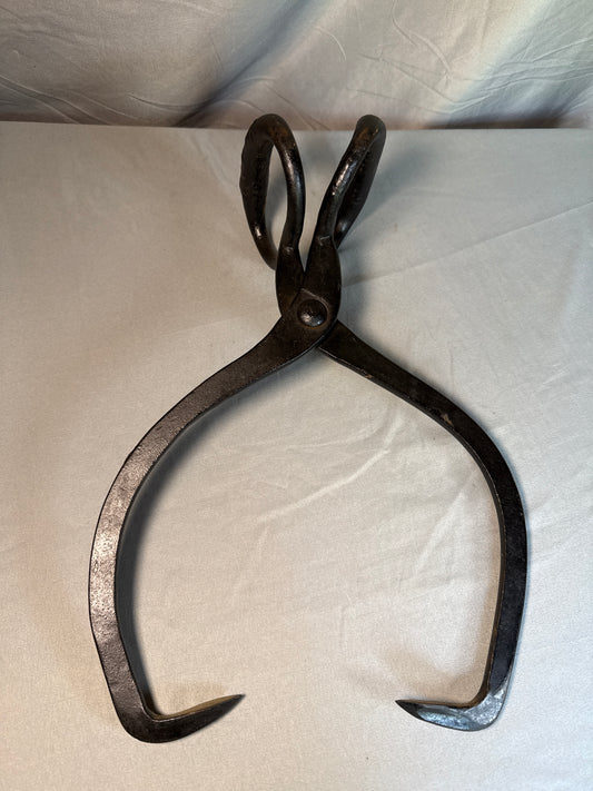 Antique Iron Ice Block Tongs
